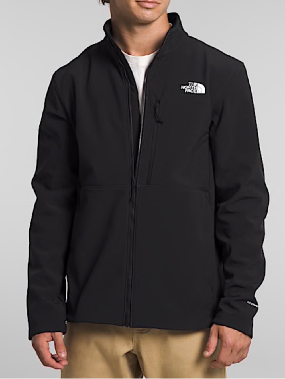 The North Face Men's Apex Black Lightweight Softshell Jacket Sz L